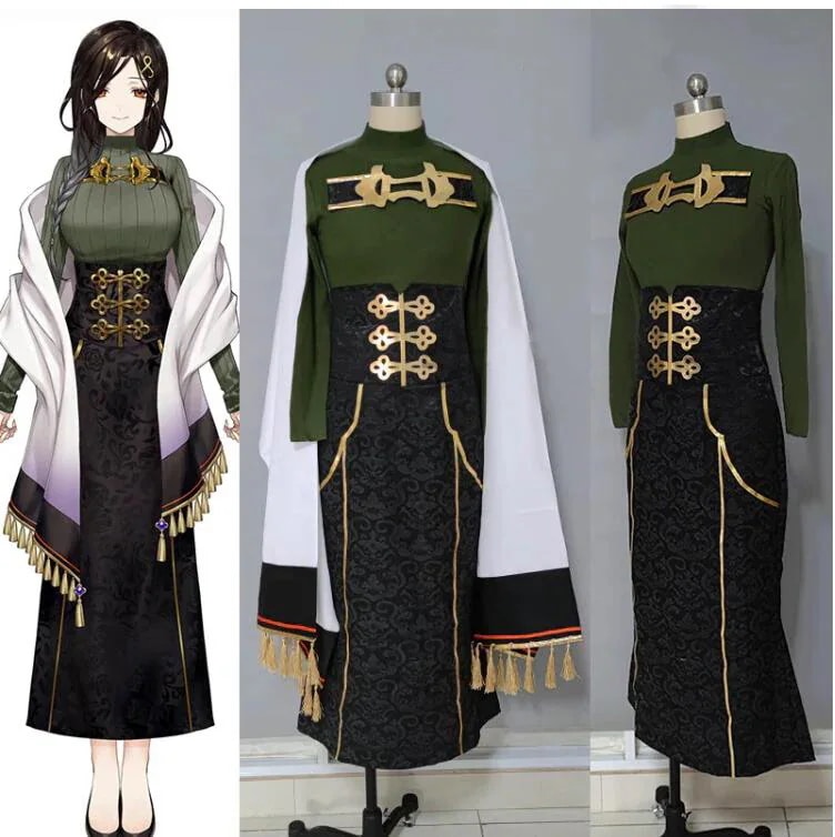 にじさんじ VTuber バーチャルライバー 白雪巴 コスプレ衣装 しらゆき ともえ 変装 仮装 コスチューム ハロウィン