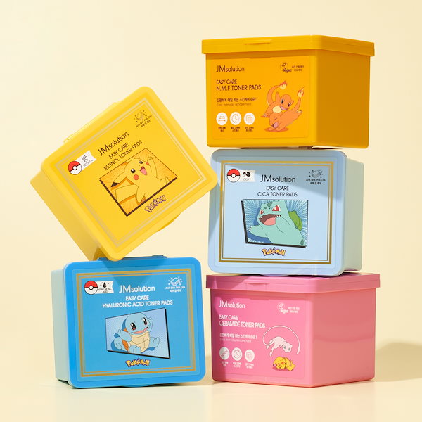 JMsolution ポケモン　トナーパッド　5種セット 試してみた】ポケモン×JMsolution トナーパッド JMsolutionの