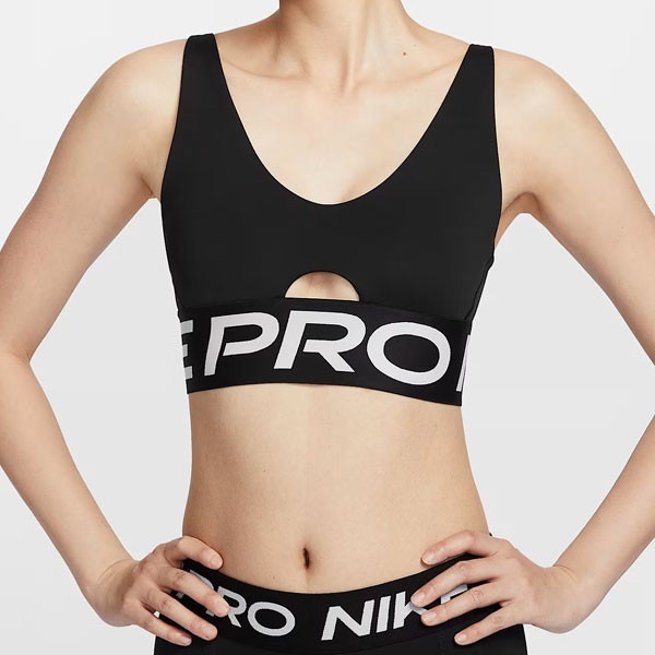 ナイキ NIKE プロ インディ プランジ ミディアムサポート パッディド スポーツブラ HF7325-010 レディース