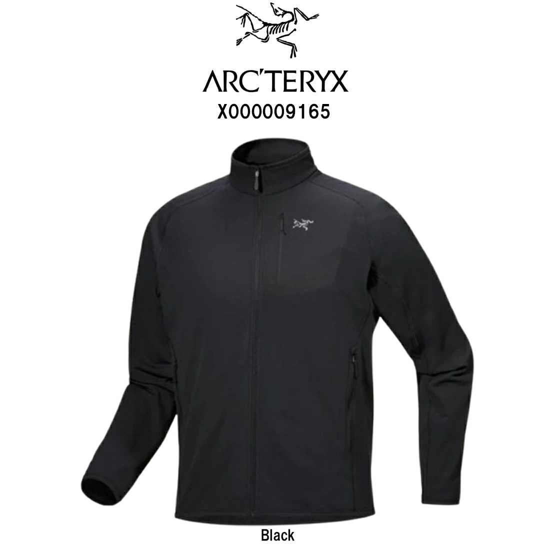 ARC TERYX デルタ ジャケット フリース トリムフィット バード ロゴ アウター 重ね着 通気性 ロゴ メンズ 男性 X000009165