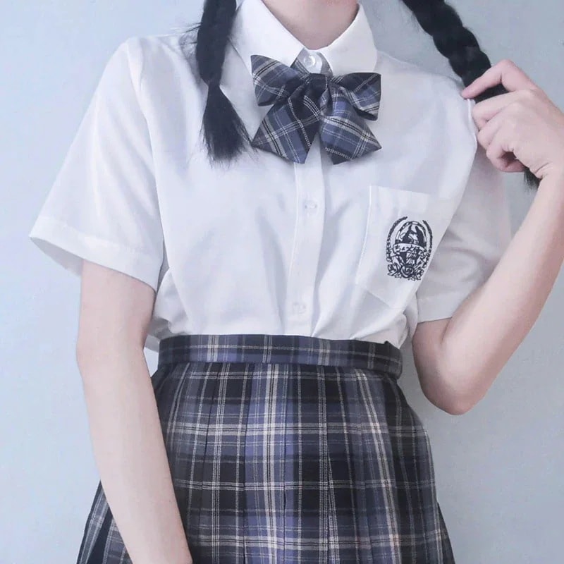 目玉商品超 2枚セット学生服 スクールシャツ 女子 ポケット付きブラウス 透け防止制服ワイシャツ卒業式入学式 A633