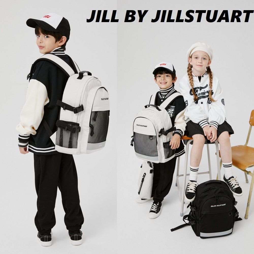 【JILLSTUART】【新学期人気】ロゴ刺繍メッシュポケットバックパック