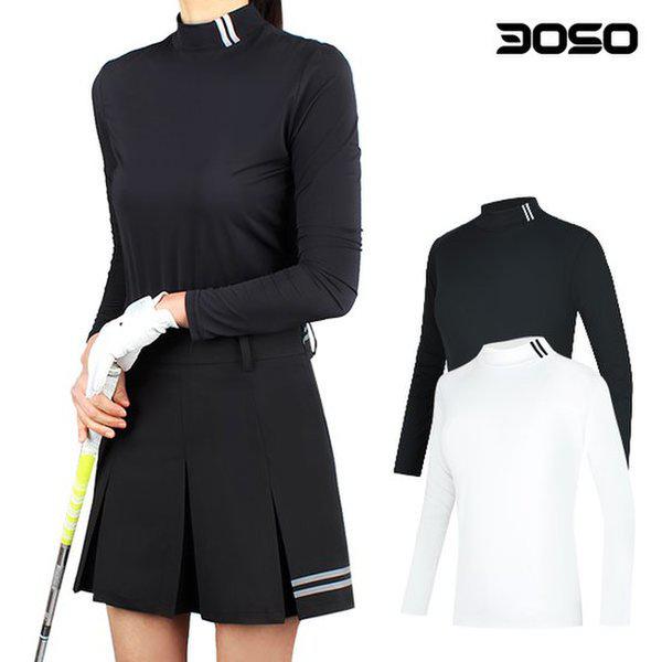 ゴルフウェア レディース 春秋 イ・ソンライン 女性 タートルネック ゴルフTシャツ