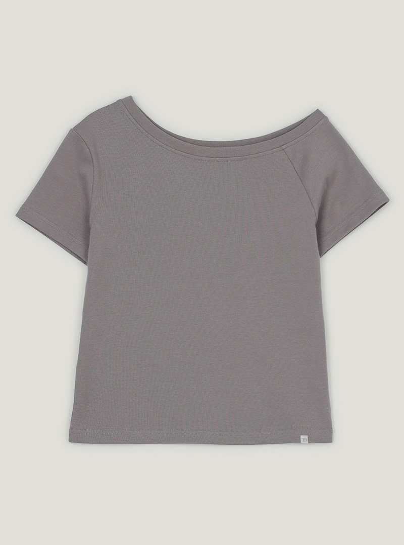 TWEEE [TWEEE: B] フォールドワンオフショートスリーブTシャツ