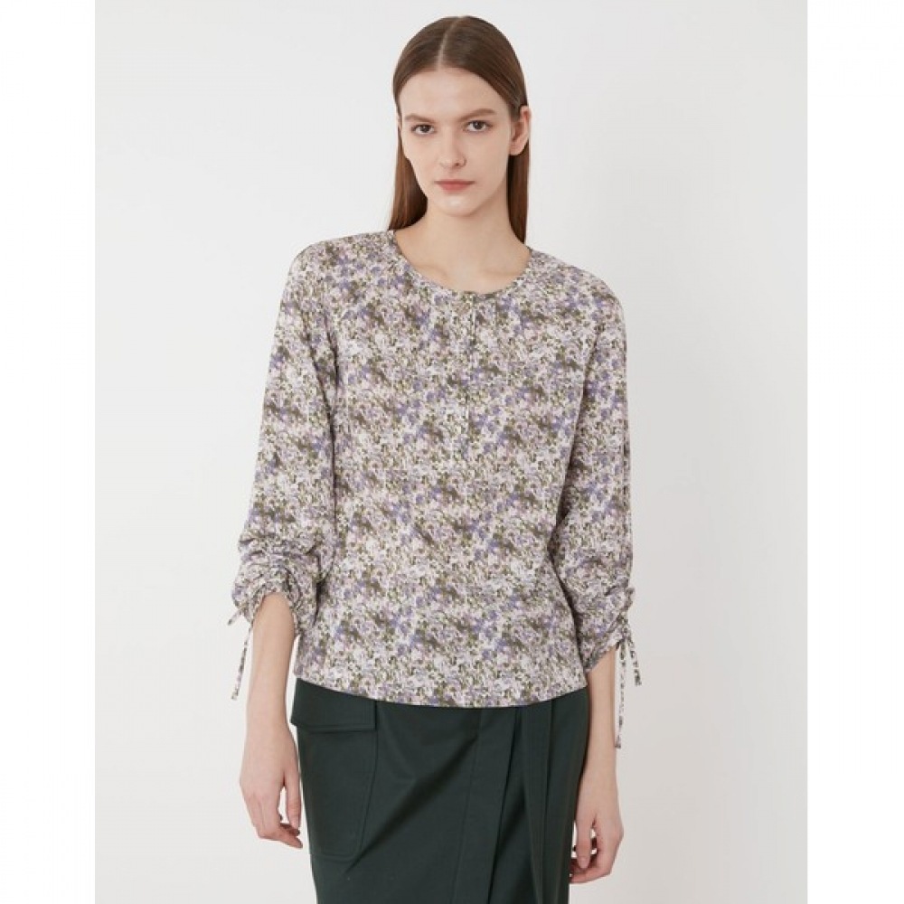 [オリビアローレン] バルーンスリーブプリントブラウス_VONL3M3241