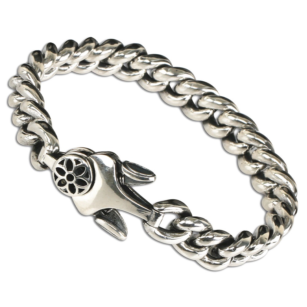 925 桜 喜平ブレスレット 幅8mm [bs091]