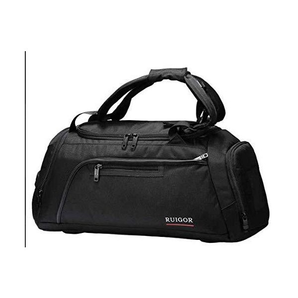 Sport Gym Duffel Bag with Sweat Control Shoe Compartment, Water Resistant, Large Sports Duffle Motio