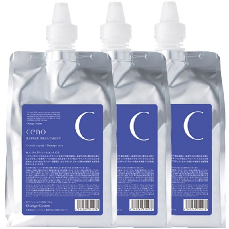 セノ リペアトリートメント CR 1000g ×3 詰め替え セット / キューティクル補修 / ケミカルダメージケア / プラセンタエキス / 保湿 / 紫外線