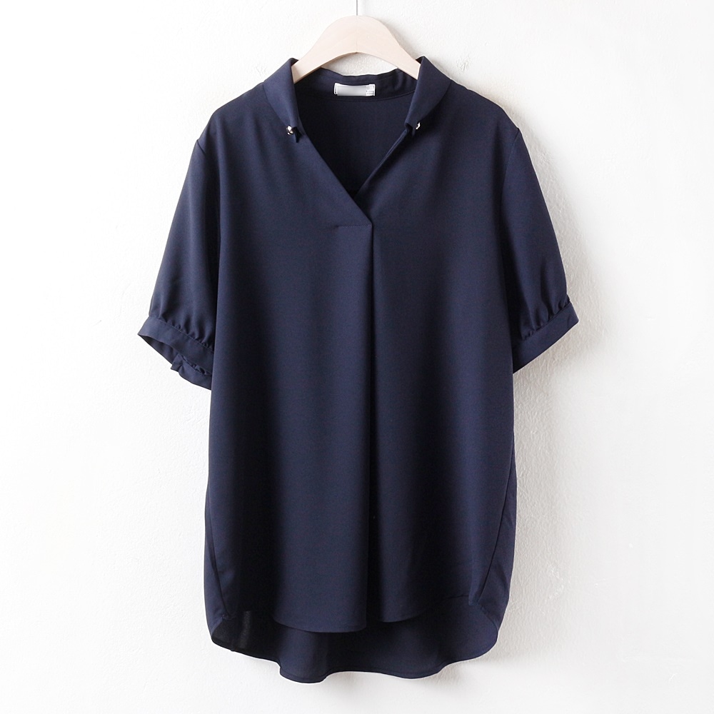 韓国大きいサイズの女性のファッションジーンカラーブラウスCO2540M807ビッグサイズの夏の服新商品