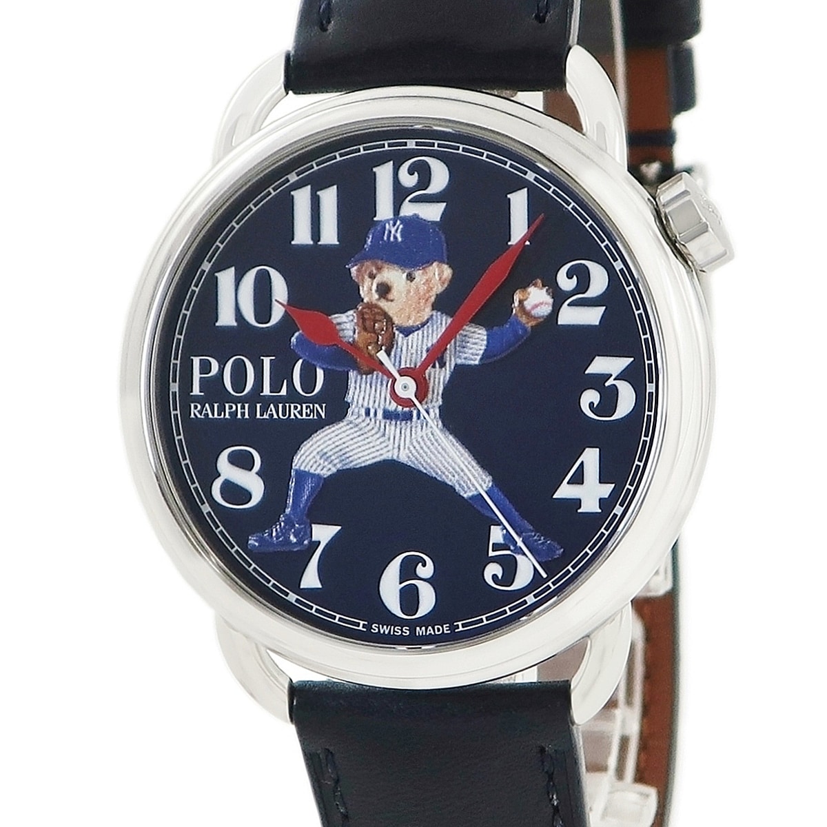NYヤンキース ベア 472865479002 自動巻き メンズ アラビア ブルー ラウンド 3年保証
