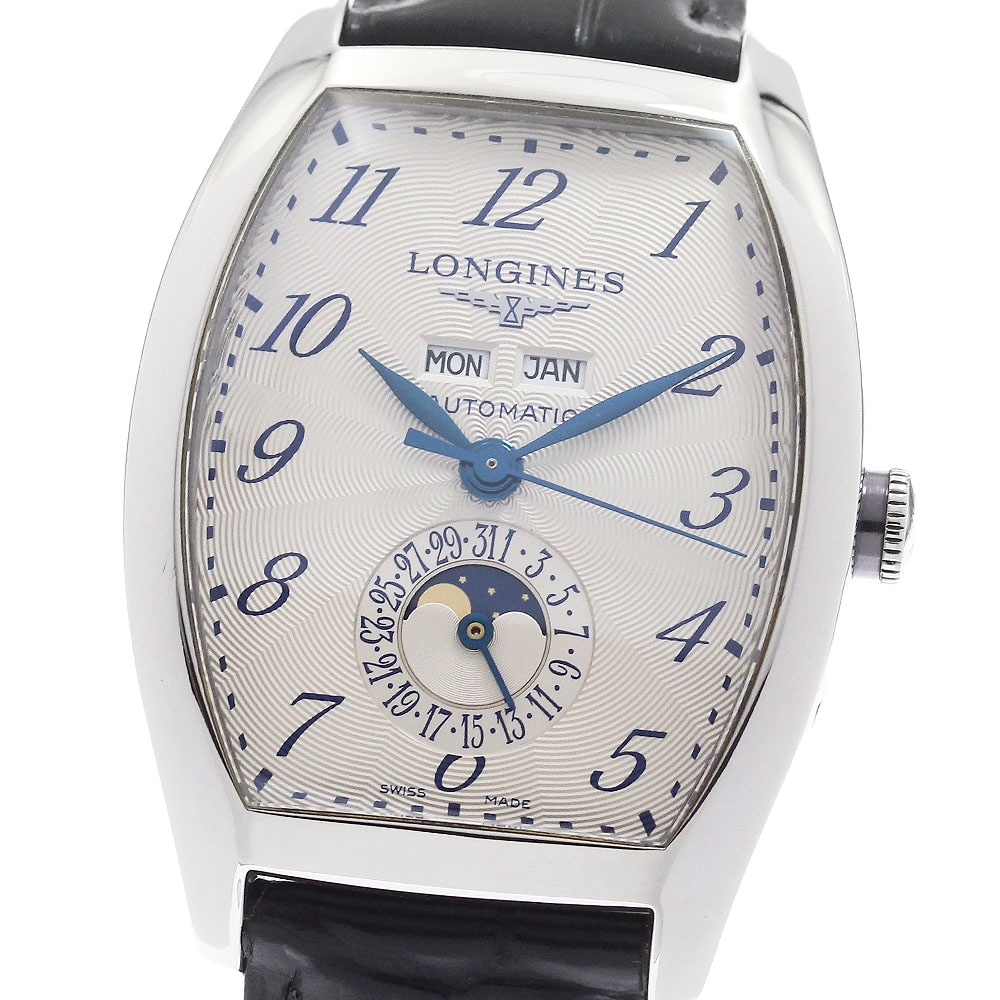 ロンジン LONGINES L2.671.4 エヴィデンツァ トリプルカレンダー ムーンフェイズ 自動巻き メンズ 良品 _963244【中古】
