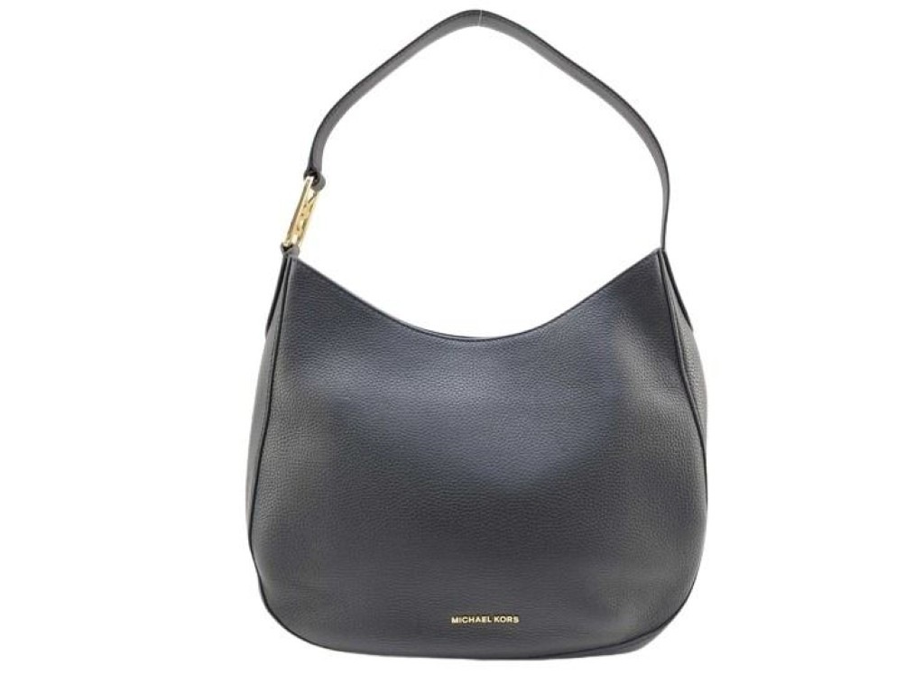ショルダーバッグ Kensington ケンジントン ホーボーバッグ レザー - ゴールド金具 ブラック【本物保証】