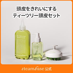 【公式】ティーツリースカルプケアセット 250ml+100ml(+シャンプーブラシ)/頭皮スケーリング/韓国シャンプー/頭皮トニック/シャンプーブラシ/ティーツリー/ふけ/ヘアケア/スキンケア