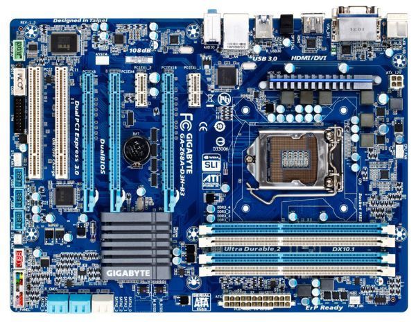 GIGABYTE GA-Z68A-D3H-B3 LGA 1155 Intel Z68 HDMI SATA 6Gbs USB 3.0 ATX Intel Motherboard 6,600円