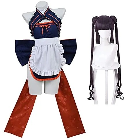 GrandOrderFGO楊貴妃メイド服コスプレ衣装 ウッグ付き学園祭仮装ハロウィン忘年会