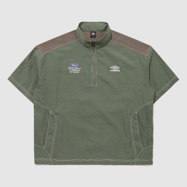 ジャケット VQA UR224CWT59-KAI クリスピータスラン半袖アノラック / kHAKI