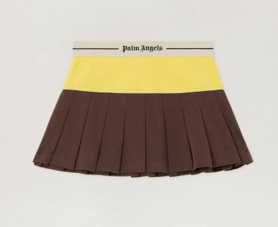 PALM ANGELS Women Clothing PWCC095S26FAB001 6018 BROWN YELLOW