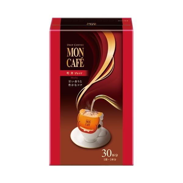 （まとめ） 片岡物産 モンカフェ モカブレンド 30袋入1箱(×10セット)