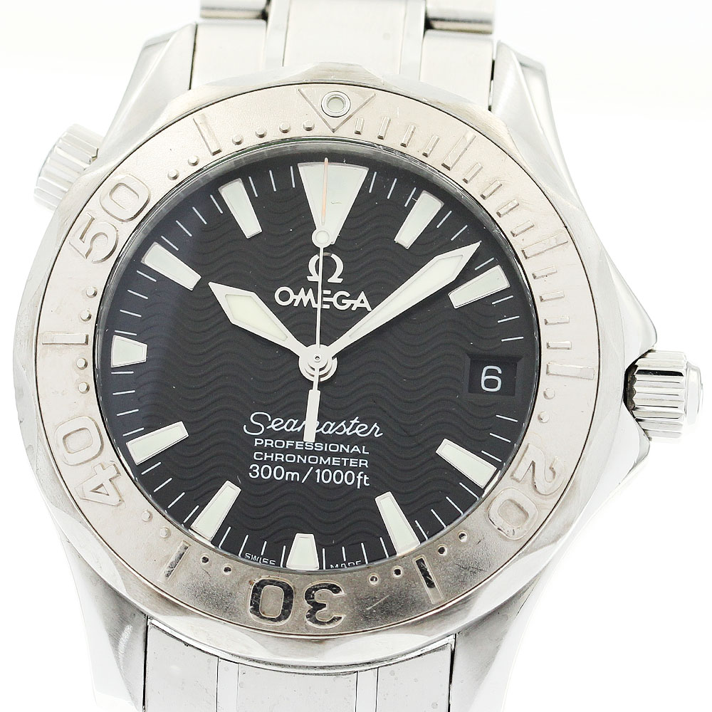 オメガ OMEGA 2236.50 シーマスター300 WGベゼル デイト 自動巻き ボーイズ _882505【中古】