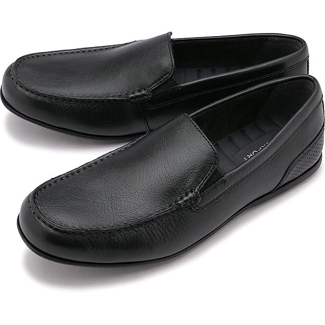 メンズ スリッポン マルコム スリップオン [CJ2275W SS23] Malcom Slip On レザーシューズ カジュアル靴 Black 黒 ブラック系