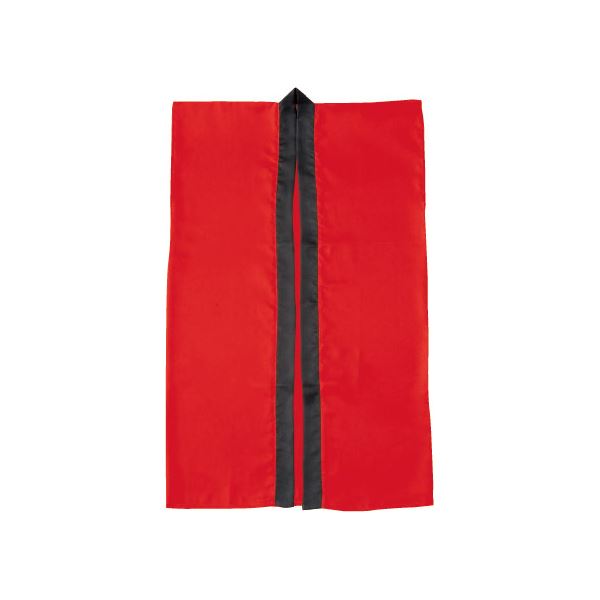 (まとめ)アーテック サテン製はっぴ/法被 (Sサイズ) ロング丈 袖なし ハチマキ付き レッド(赤) (×40セット)