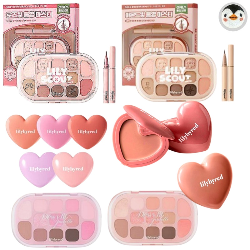 Qoo10] リリーバイレッド 【新色】デュイフィットパレット 5色／ラ