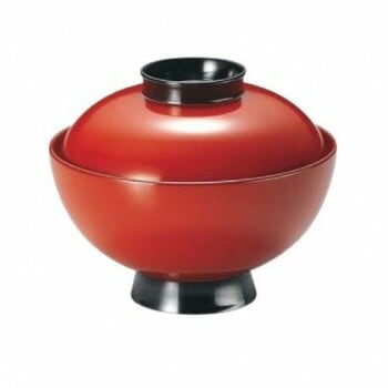 福井クラフト　4寸段付仙才椀 見返し月花（手塗漆磨蒔絵 32603130