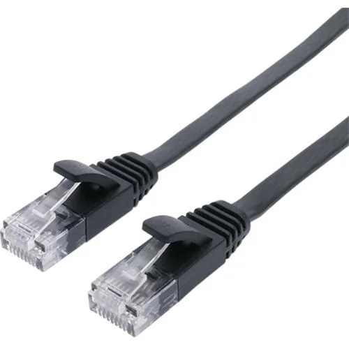 ミヨシ C6A-F30BK 極うすLANケーブル 30m ブラック C6AF30BK