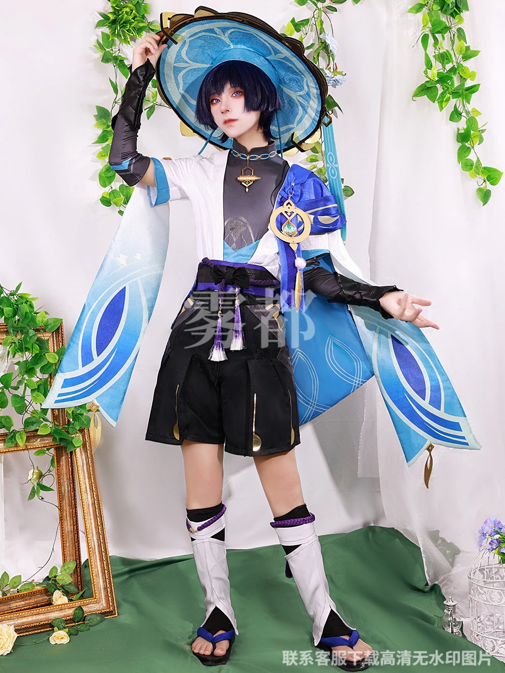 放浪者 原神 コスプレ 笠帽子付き 散兵 Wanderer セットアップ
