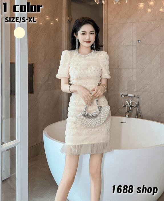 限定セール2025 タイトワンピース 姫系ワンピース　シンプル　ワンピース インポート ひざ丈 ミドル丈 エレガント　韓国ファッション シンプル Vネック パーティドレス 半袖　お嬢様 セクシー ミニ