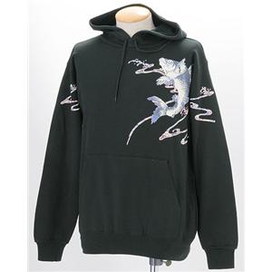 驚愕の10柄 まっちゃん愛用ブランド 語れる立体和柄パーカー 青い登鯉 Mパーカー・トレーナー