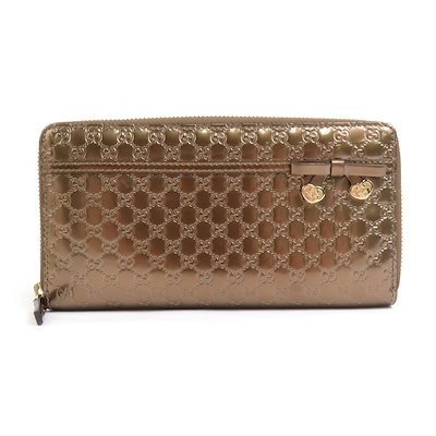 最終値下げ GUCCI 長財布 マイクロGG柄 ラウンドファスナー グッチシマ グッチ財布 GUCCI ラウンドファスナー長財布 メンズ