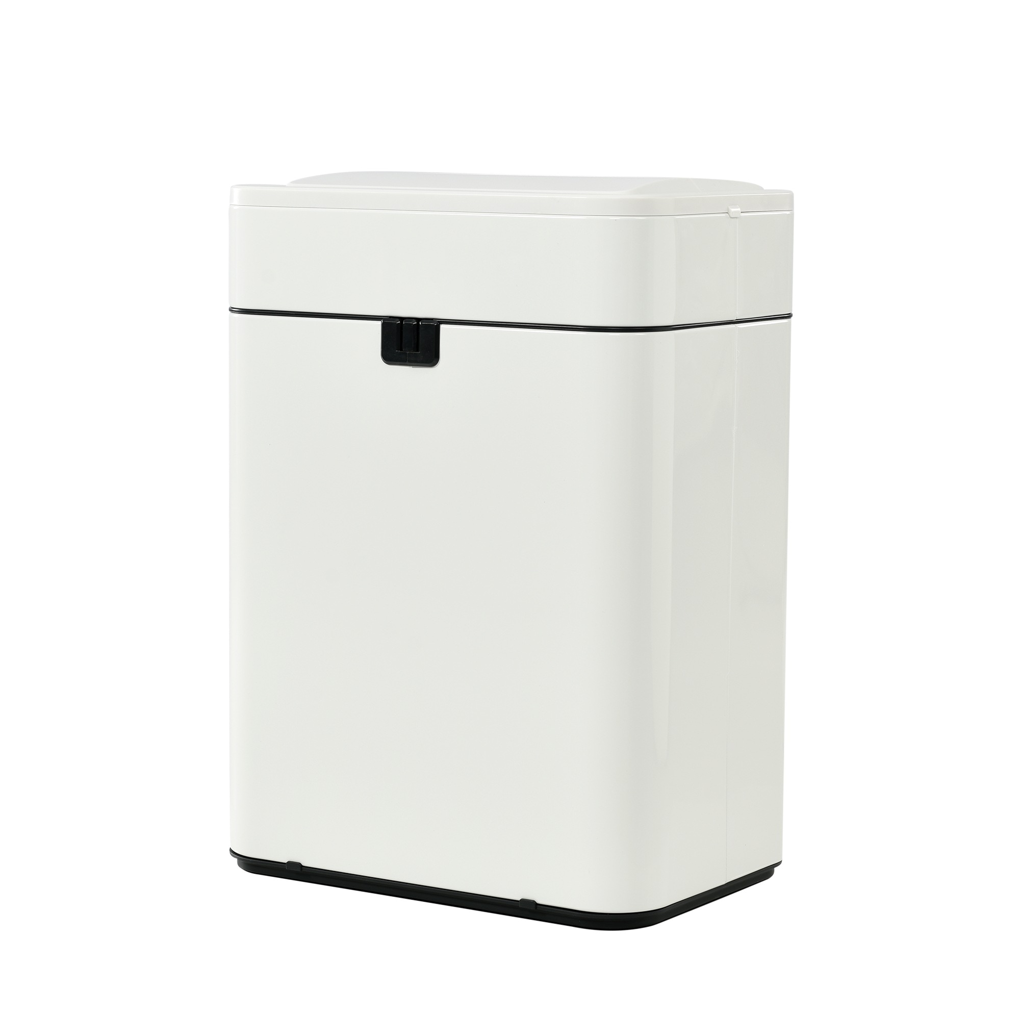 【大好評！最安値挑戦!】センサー式ゴミ箱 上向き 自動開閉ゴミ箱 50L ふた付き ダストボックス ホワイトGG372 White Stainless SteelG28