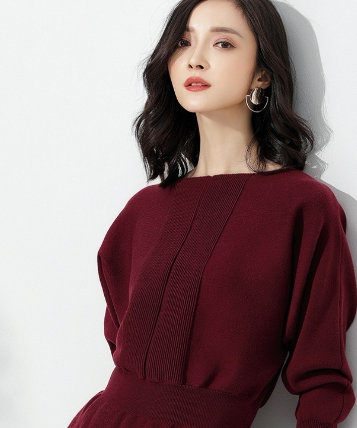 トップス デート モテアイテム ニットソー 長袖 ウール 可愛い きれいめ 上品 おしゃれ かっこいい 可愛い ラブリー キュート ガーリー クール モード系 セクシー エレガント 存在感