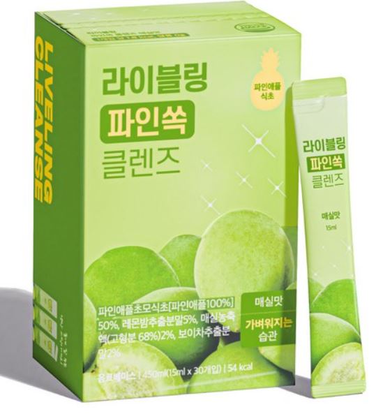 パイナップル クレンズ 梅味 パイナップル酢 15ml 30本 アサビ 発酵酢 食後必須アイテム デイリー必須アイテム クレンズ