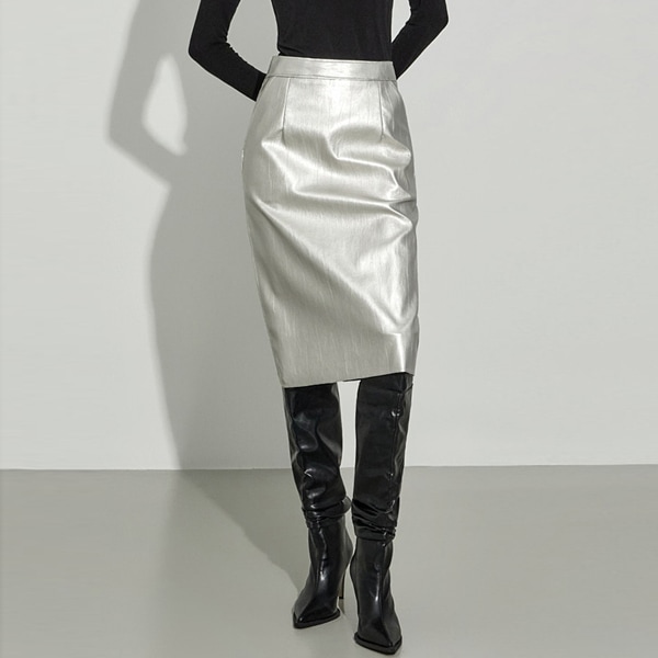 SK9291 クレック レザー スカート
