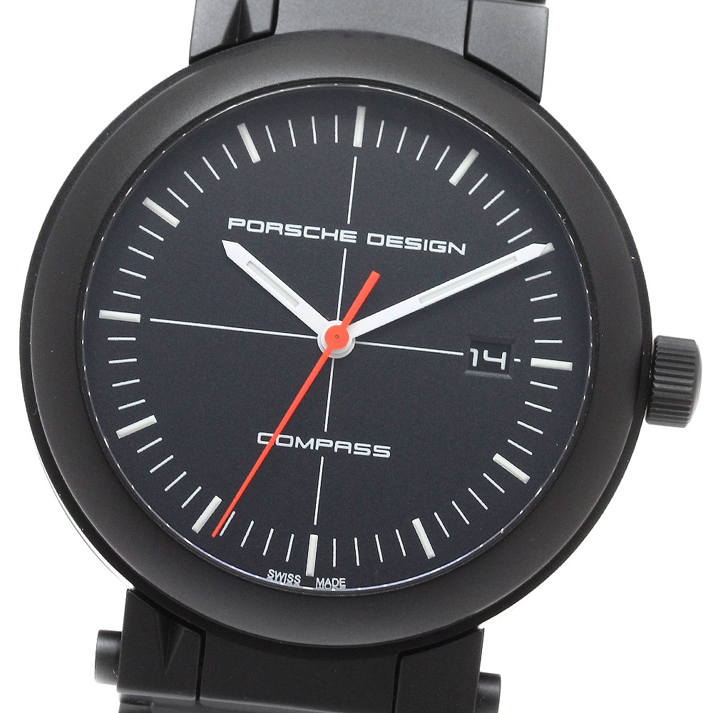 ベルトジャンク ポルシェデザイン Porsche Design Ref.6520.13.41.0270 コンパスウォッチ デイト 自動巻き メンズ 保証書付き_930476【中古】