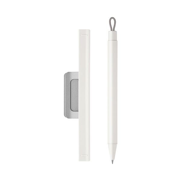 （まとめ） ゼブラノートホルダー付ジェルボールペン ピタン 0.5mm 黒 （軸色：ホワイト） P-JJ115-W 1本 (×5セット)