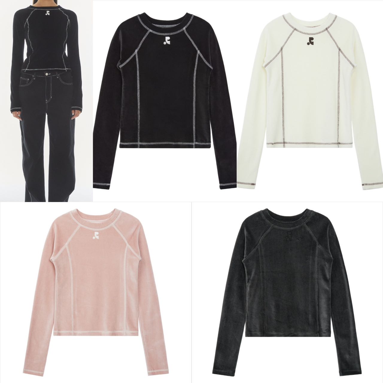 [RR] VELVET LONG SLEEVE TOP 9,780円