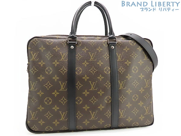 美品ルイヴィトンモノグラムマカサーPDVPM2WAY ビジネスバッグブリーフケース書類かばんM52005