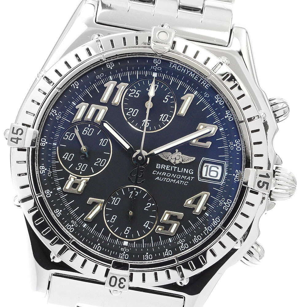 ブライトリング BREITLING A13050.1 クロノマット クロノグラフ 自動巻き メンズ 箱付き_890454【中古】 151,800円