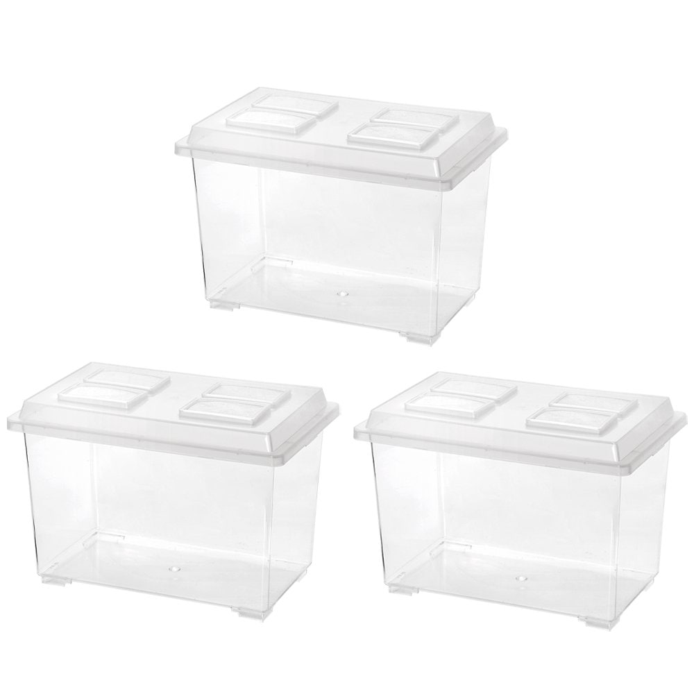 コバエシャッター　大　（３７０X２２１X２４０ｍｍ）３個　プラケース　虫かご　飼育容器　昆虫　カブトムシ　クワガタ　ＣＲＣ18―35―10―10―50