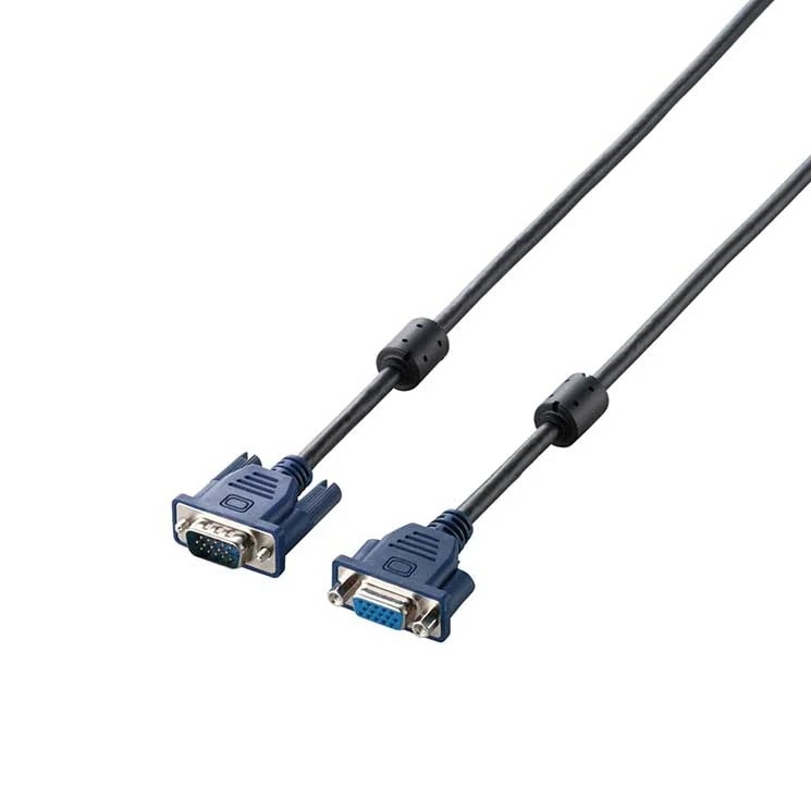 D-sub15ピン(ミニ)ケーブル 延長 5m ブラック