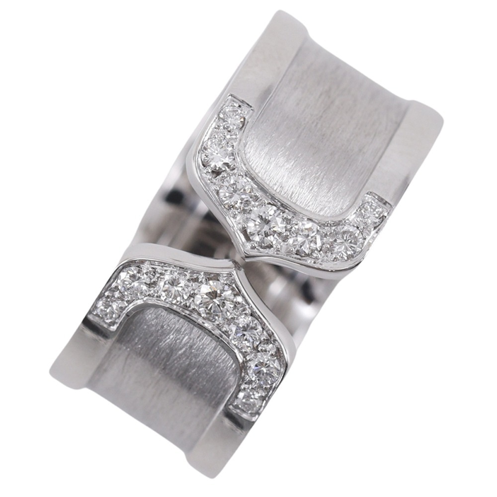 C2 リング・指輪 K18ホワイトゴールド ダイヤモンド 13号 約13.1g レディース 中古品 A+ランク