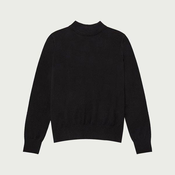 10540-140-811-38-100女性レギュラーフィットカシミヤハーフネックプルオーバーニットdj