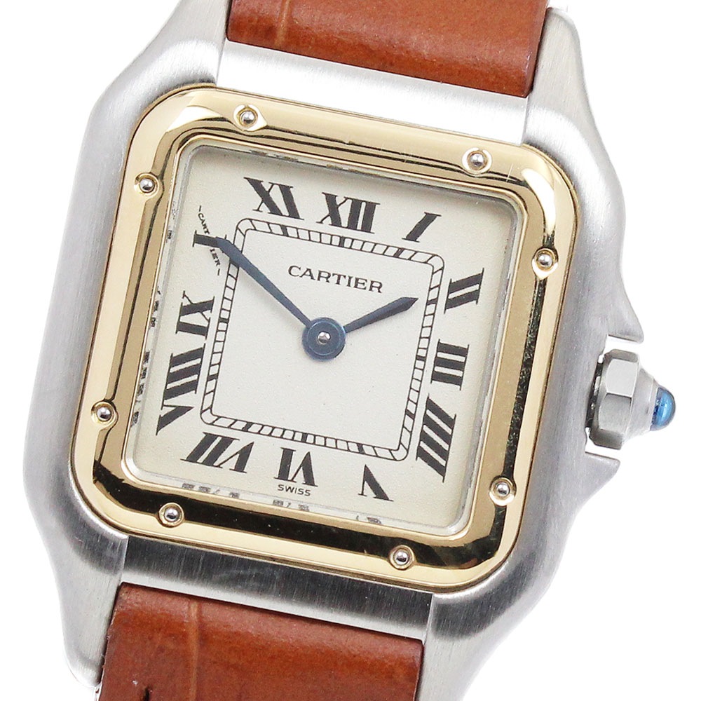 カルティエ CARTIER W250295D パンテール SM YGベゼル クォーツ レディース 良品 _900396【中古】