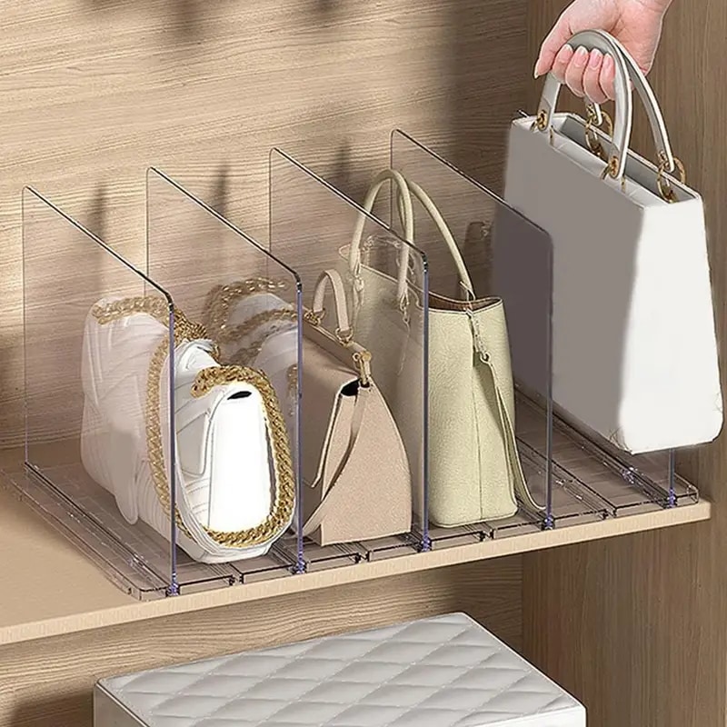 女性用アクリル収納ボックス,2/3/4グリッド,クローゼットを整理するための収納ラック