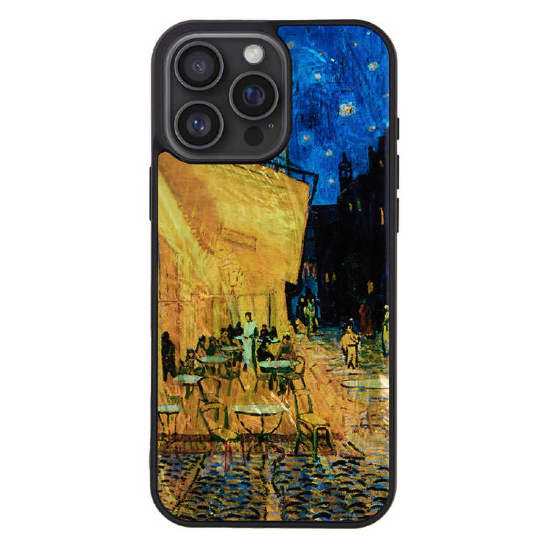 ROA　iPhone 16 Pro Max(6.9インチ) 天然貝ケース ikins 夜のカフェテラス　I27080i16PM