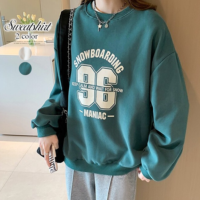 Hot Sale 英語プリント原宿風体型パーカー ラウンドネック 21韓国ファッション ゆったりの 本格派ま