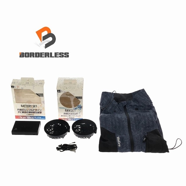 美品 コメント必読WindCore 空調作業服+バッテリー+ファンセット ベスト Lサイズ バッテリー WZ4450 ファン WZ4550 99818